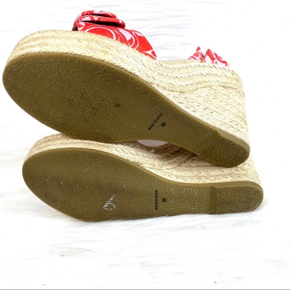 Marc‎ Jacobs Espadrille Sandals Red Floral Size39
